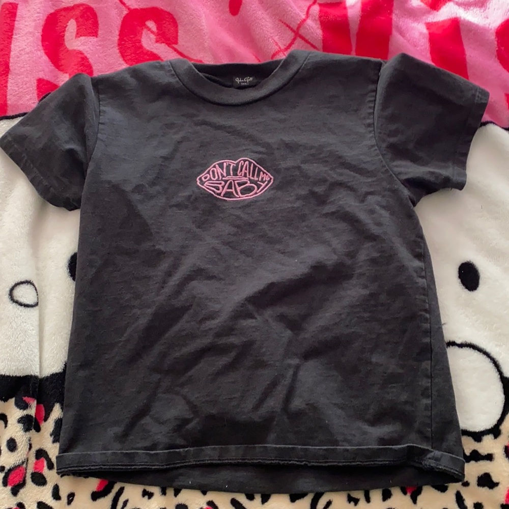dont call me baby black baby tee